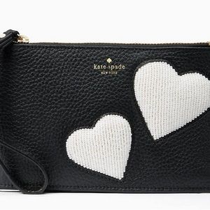 Kate Spade Beaded Heart Wristlet